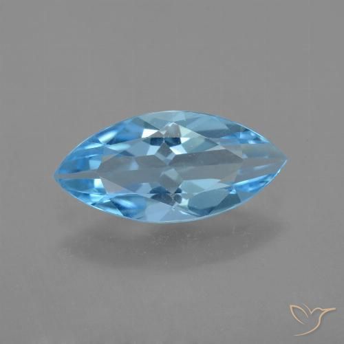 3.29ct 자연스러운 스위스 블루 황옥, 보석, VVS-VS