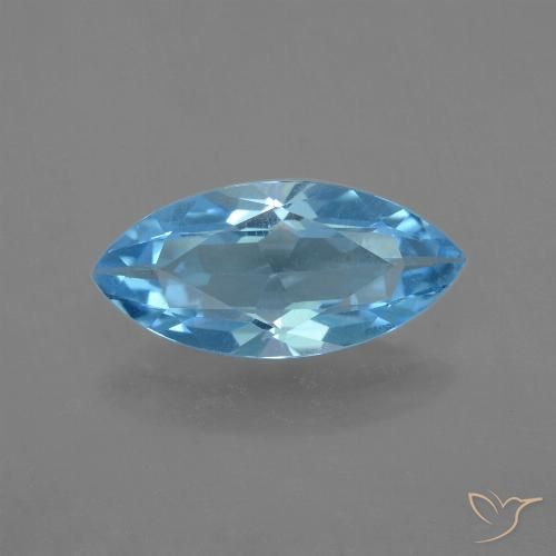 3.31ct 자연스러운 스위스 블루 황옥, 보석, VS
