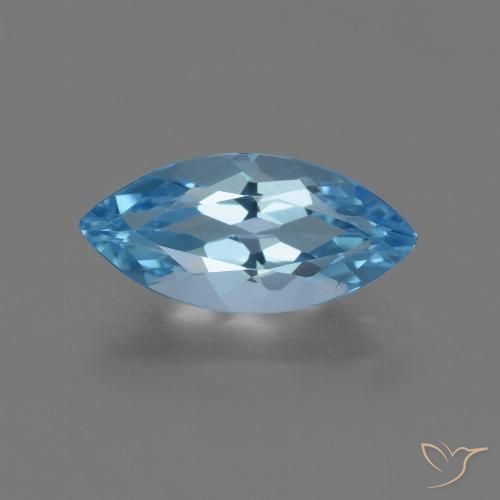 3.70ct 자연스러운 스위스 블루 황옥, 보석, VVS-VS