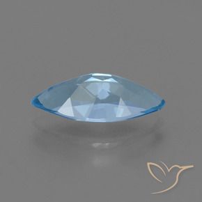 3.70캐럿 천연 스위스 블루 황옥, 보석, VVS-VS
