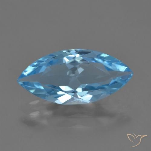 3.46ct 자연스러운 하늘색 황옥, 보석, VVS
