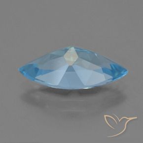3.60캐럿 천연 스위스 블루 황옥, 보석, VVS