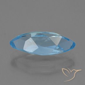 3.92캐럿 천연 스위스 블루 황옥, 보석, VVS