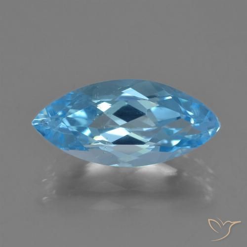 3.50ct 자연스러운 스위스 블루 황옥, 보석, VS