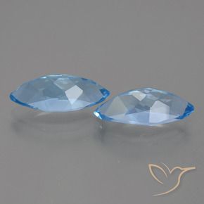 7.89캐럿 천연 스위스 블루 황옥 보석, 보석, VVS