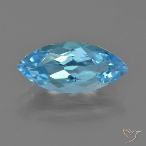 3.64ct 자연스러운 스위스 블루 황옥, 보석, VVS-VS