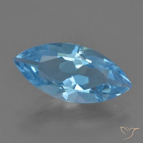 3.63ct 자연스러운 스위스 블루 황옥, 보석, VS