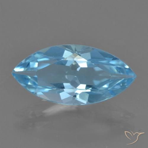 3.53ct 자연스러운 스위스 블루 황옥, 보석, VS