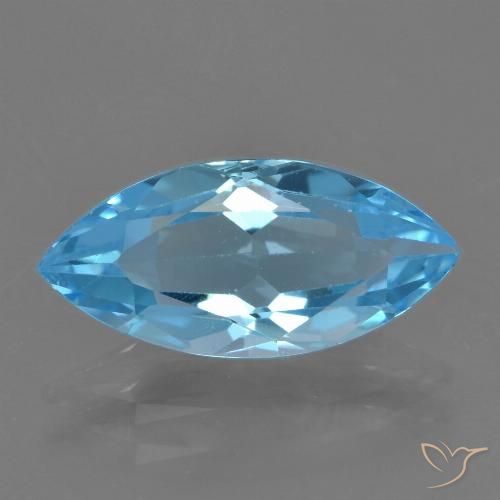 3.60ct 자연스러운 스위스 블루 황옥, 보석, VS