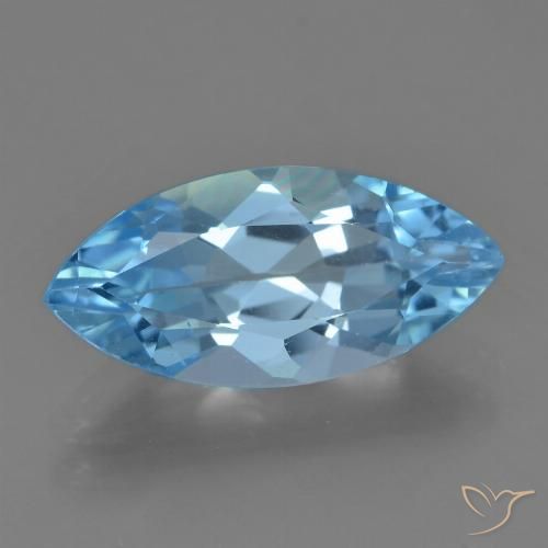3.60ct 자연스러운 하늘색 황옥, 보석, VS