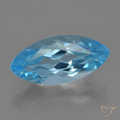 3.80ct 자연스러운 스위스 블루 황옥, 보석, VS