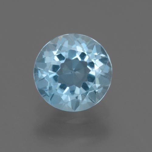 2.23ct 자연스러운 하늘색 황옥, 둥근, VS