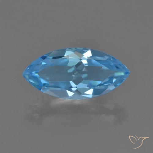 3.65ct 자연스러운 스위스 블루 황옥, 보석, VS