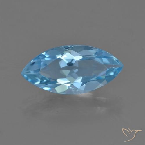3.56ct 자연스러운 하늘색 황옥, 보석, VS
