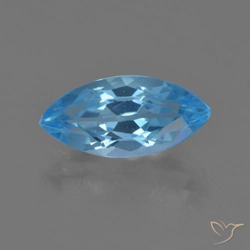 4.05ct 자연스러운 스위스 블루 황옥, 보석, VS