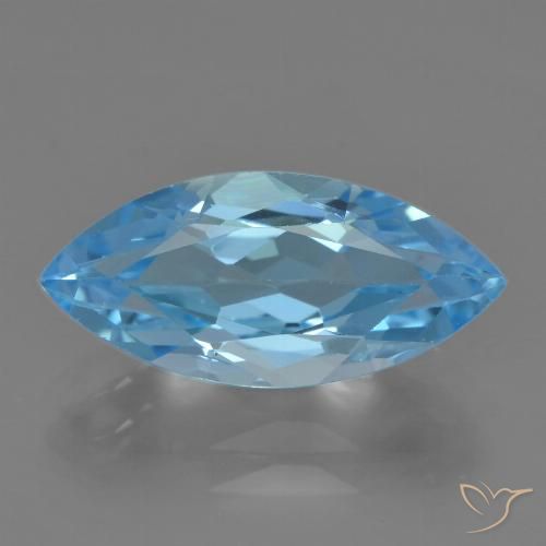 3.62ct 자연스러운 스위스 블루 황옥, 보석, VVS-VS