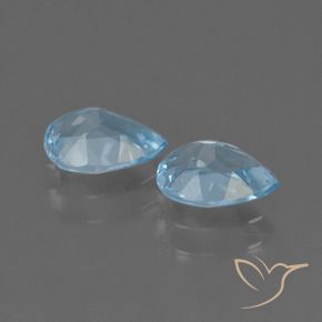 1.61캐럿 천연 하늘색 황옥 보석, 배 모양, VVS-VS