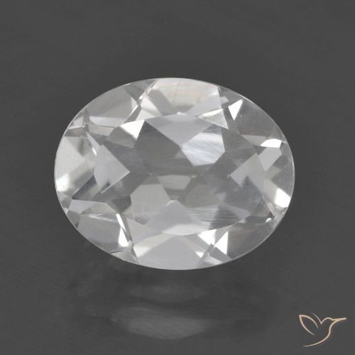 3.01ct 자연스러운 하얀색 황옥, 타원형, VVS-VS