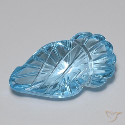 18.54ct 자연스러운 스위스 블루 황옥, 팬시한, 투명한