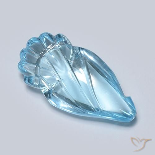 11.26ct 자연스러운 스위스 블루 황옥, 팬시한, 투명한