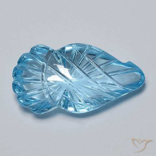 16.79ct 자연스러운 스위스 블루 황옥, 팬시한, 투명한