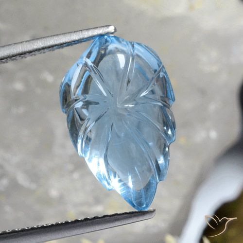8.99ct 자연스러운 하늘색 황옥, 팬시한, 투명한