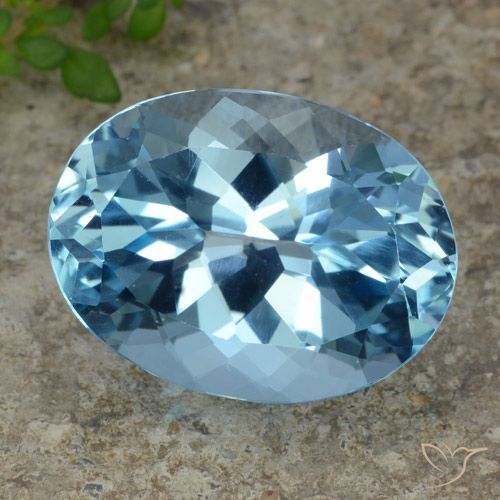 23.15ct 자연스러운 스위스 블루 황옥, 타원형, VVS-VS