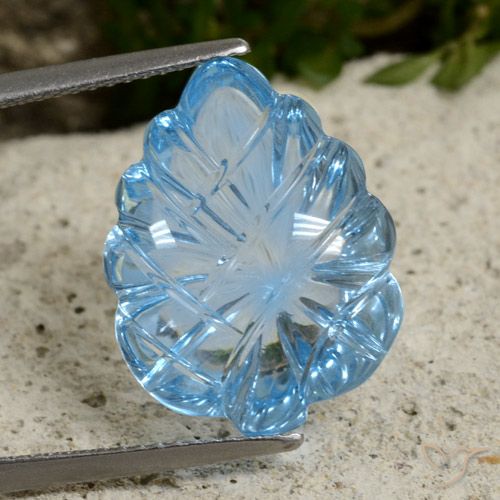 13.61ct 자연스러운 스위스 블루 황옥, 팬시한, 투명한
