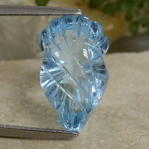 11.13ct 자연스러운 스위스 블루 황옥, 팬시한, 투명한