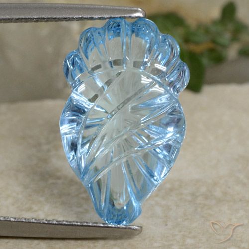 9.08ct 자연스러운 스위스 블루 황옥, 팬시한, 투명한