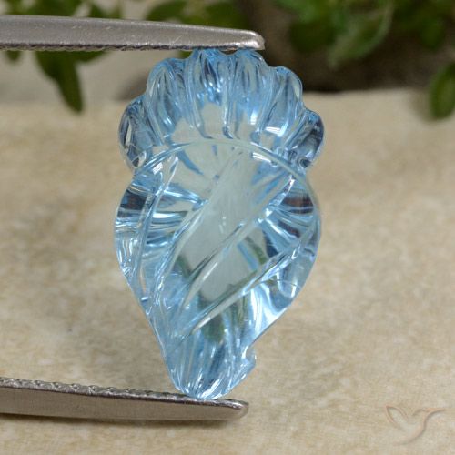 9.90ct 자연스러운 스위스 블루 황옥, 팬시한, 투명한