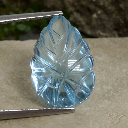 9.91ct 자연스러운 스위스 블루 황옥, 팬시한, 투명한