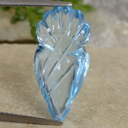 10.71ct 자연스러운 스위스 블루 황옥, 팬시한, 투명한