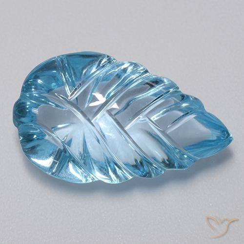 15.65ct 자연스러운 스위스 블루 황옥, 팬시한, 투명한