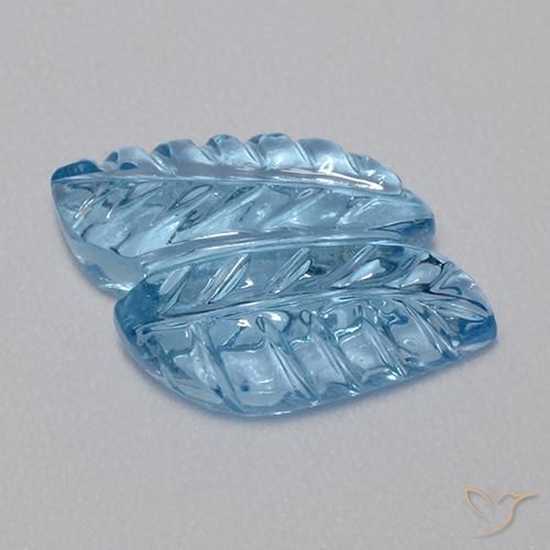 4.85ct 자연스러운 스위스 블루 황옥, 팬시한, 투명한