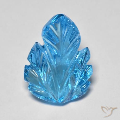11.03ct 자연스러운 스위스 블루 황옥, 팬시한, 투명한