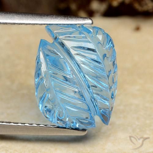 6.25ct 자연스러운 스위스 블루 황옥, 팬시한, 투명한
