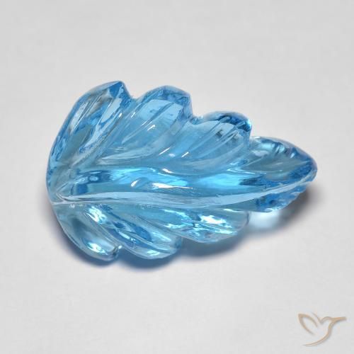 10.05ct 자연스러운 스위스 블루 황옥, 팬시한, 투명한