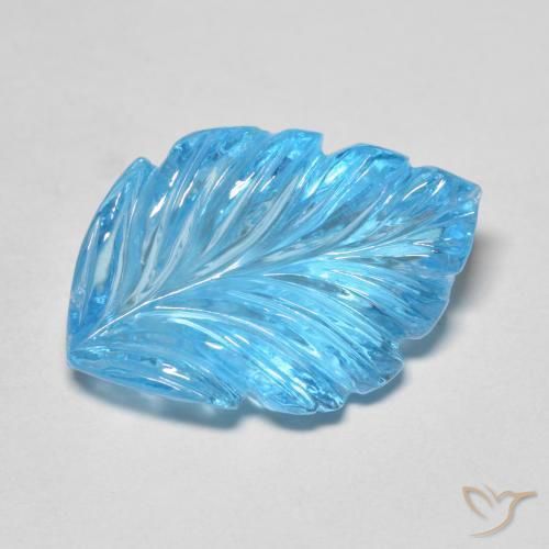 13.67ct 자연스러운 스위스 블루 황옥, 팬시한, 투명한