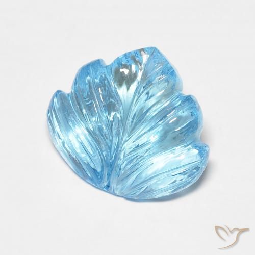 5.82ct 자연스러운 하늘색 황옥, 팬시한, 투명한