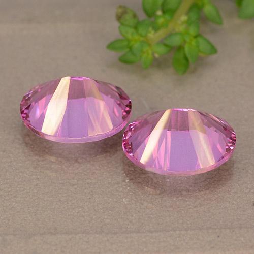 6.02캐럿 천연 미디엄 다크 핑크 토파즈 보석, 타원형 컷, 9.9×8 mm, VS