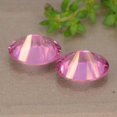 6.13캐럿 천연 미디엄 다크 핑크 토파즈 보석, 타원형 컷, 9.9×8 mm, VS