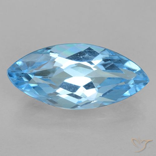 3.63ct 자연스러운 스위스 블루 황옥, 보석, VVS