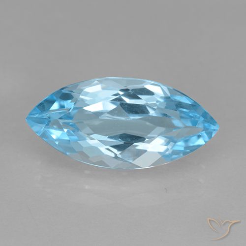3.82ct 자연스러운 하늘색 황옥, 보석, VVS-VS