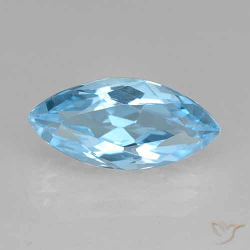 4.01ct 자연스러운 하늘색 황옥, 보석, VVS-VS