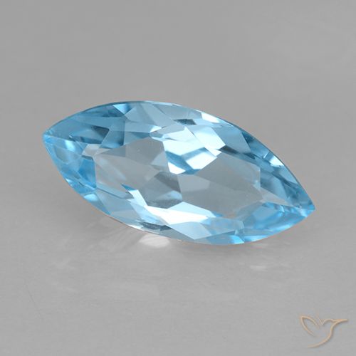 3.69ct 자연스러운 하늘색 황옥, 보석, VVS-VS