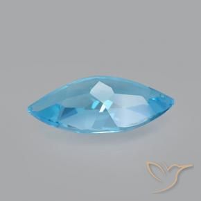 3.75캐럿 천연 스위스 블루 황옥, 보석, VVS