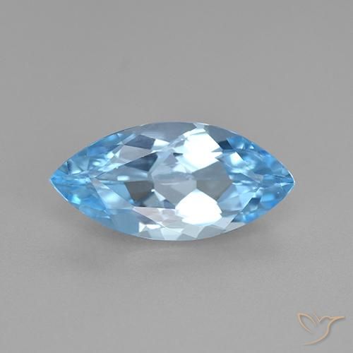 3.75ct 자연스러운 하늘색 황옥, 보석, VVS-VS