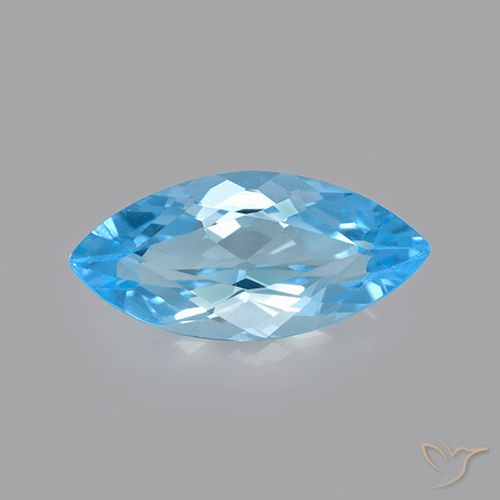 3.40ct 자연스러운 스위스 블루 황옥, 보석, VVS-VS