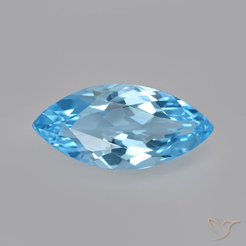 3.19ct 자연스러운 스위스 블루 황옥, 보석, VVS-VS